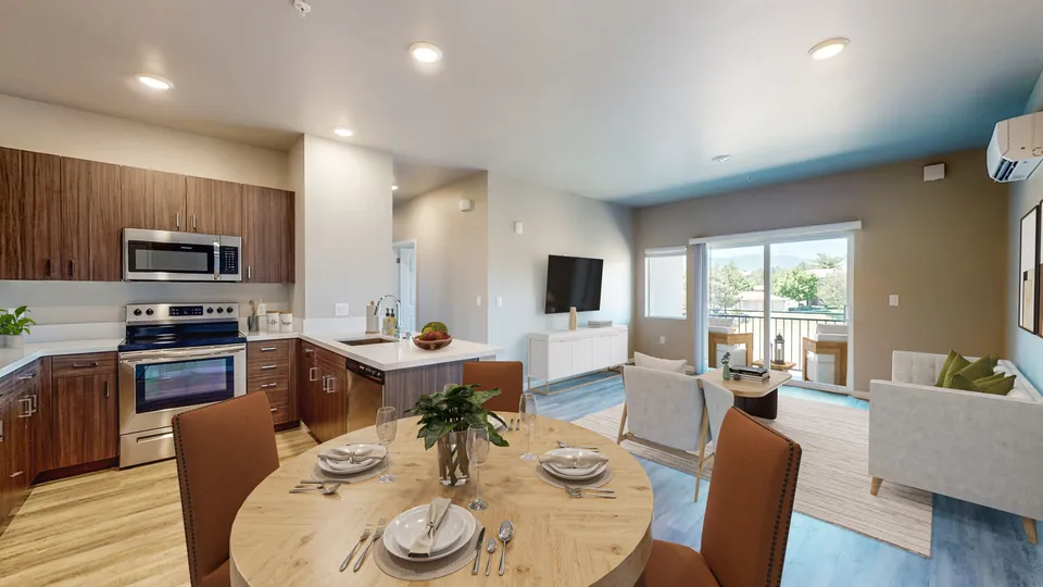 Modern apartment kitchen