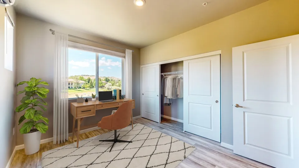 Apartment bedroom interior